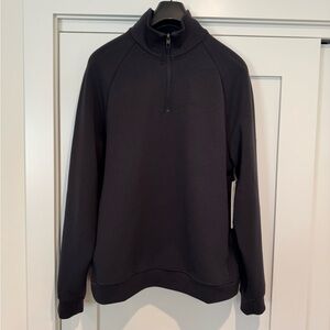 Lululemon Smooth Spacer Quarter Zip Black Size Large. Only outside tag.